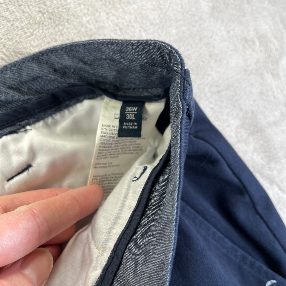 Nautica Deck Pant Mens 36x30 Navy Blue NEW Sailboat Embroidered Classic Fit - Picture 4 of 12